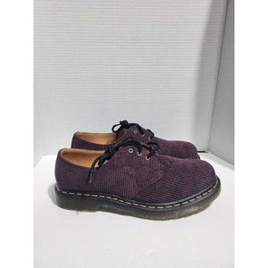 New Dr Martens 1461 Men's Size 10 Duchess Corduroy Oxblood Oxford Shoes Lace up